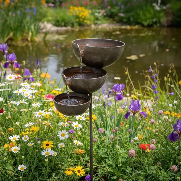 Last Day 50% OFF🐦Rain Catcher Bird Bath – Bring Life Back To Your Garden🌿