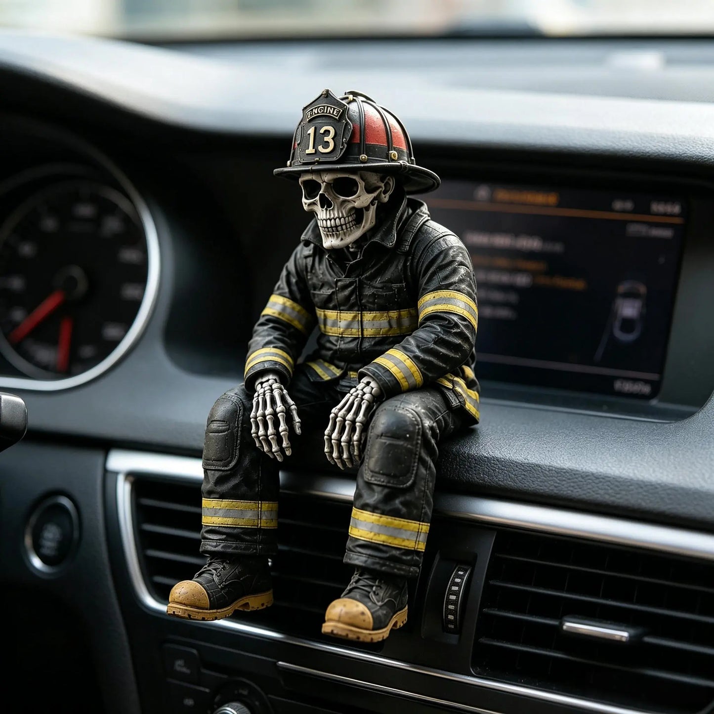 Gothic Career Skeleton Shelf Sitter – Funny Desk & Shelf Decor